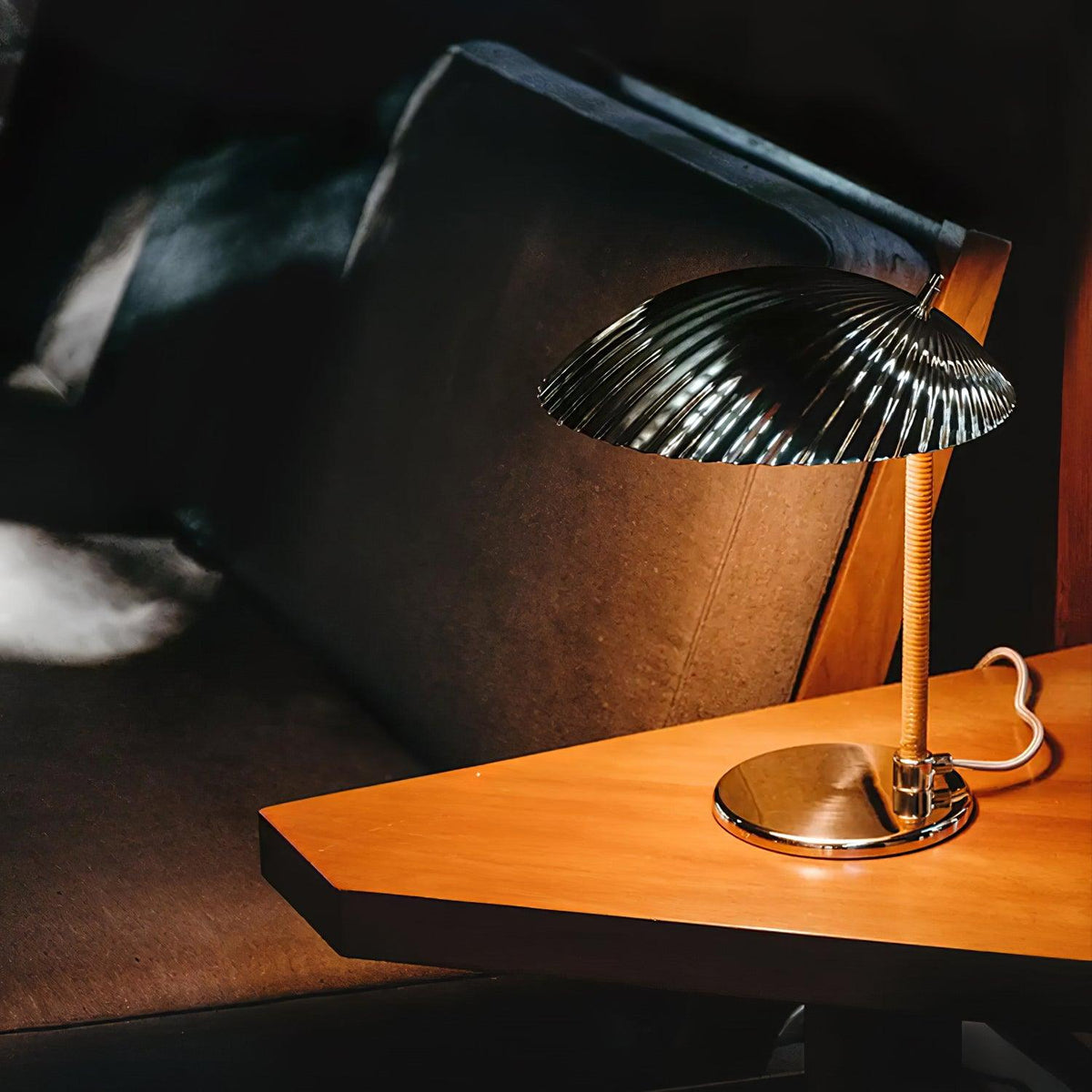 Zorare lámpara de mesa de latón glam