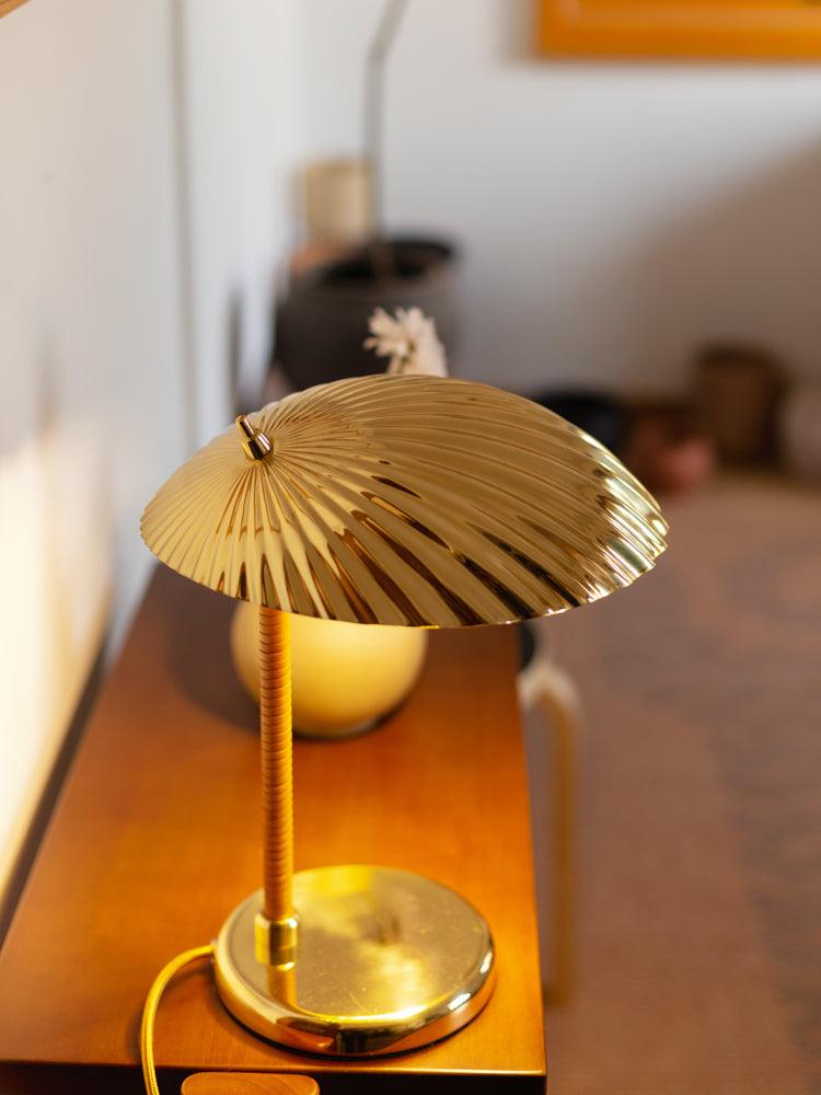 Zorare lámpara de mesa de latón glam