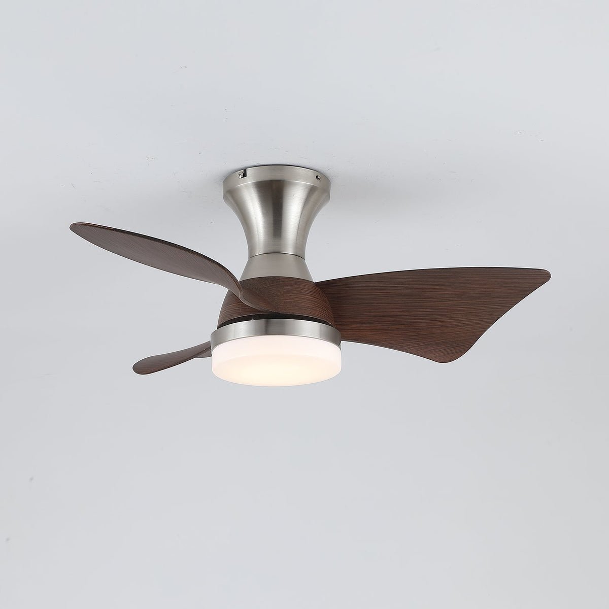 Aureon ventilador de techo con luz moderno de madera