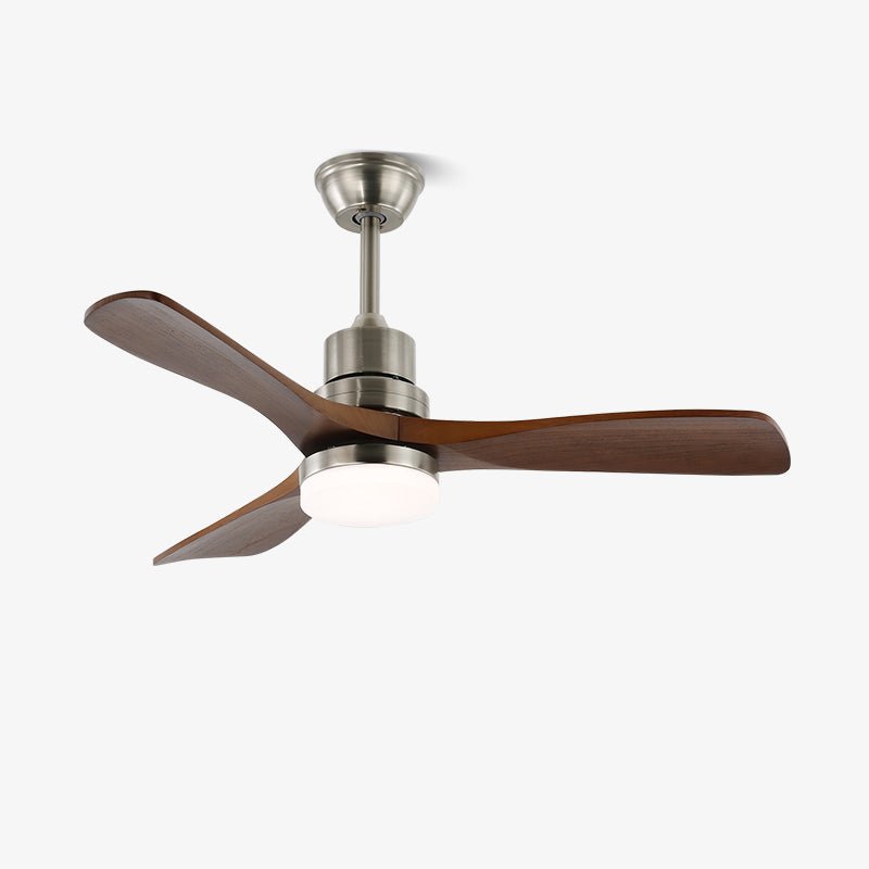 Rininena ventilador de techo con luz moderno de madera