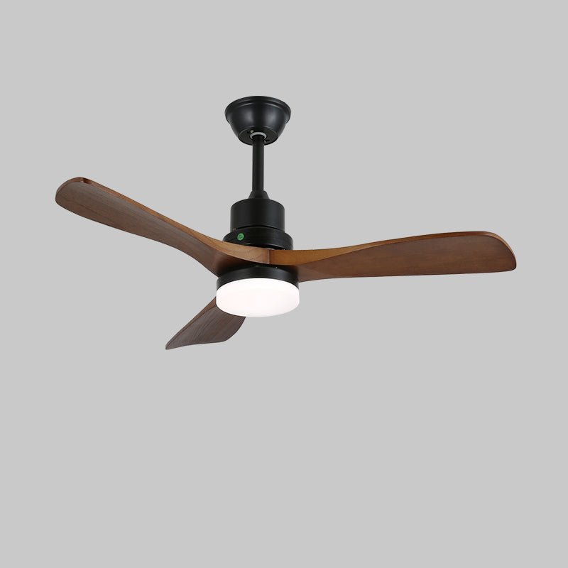 Rininena ventilador de techo con luz moderno de madera