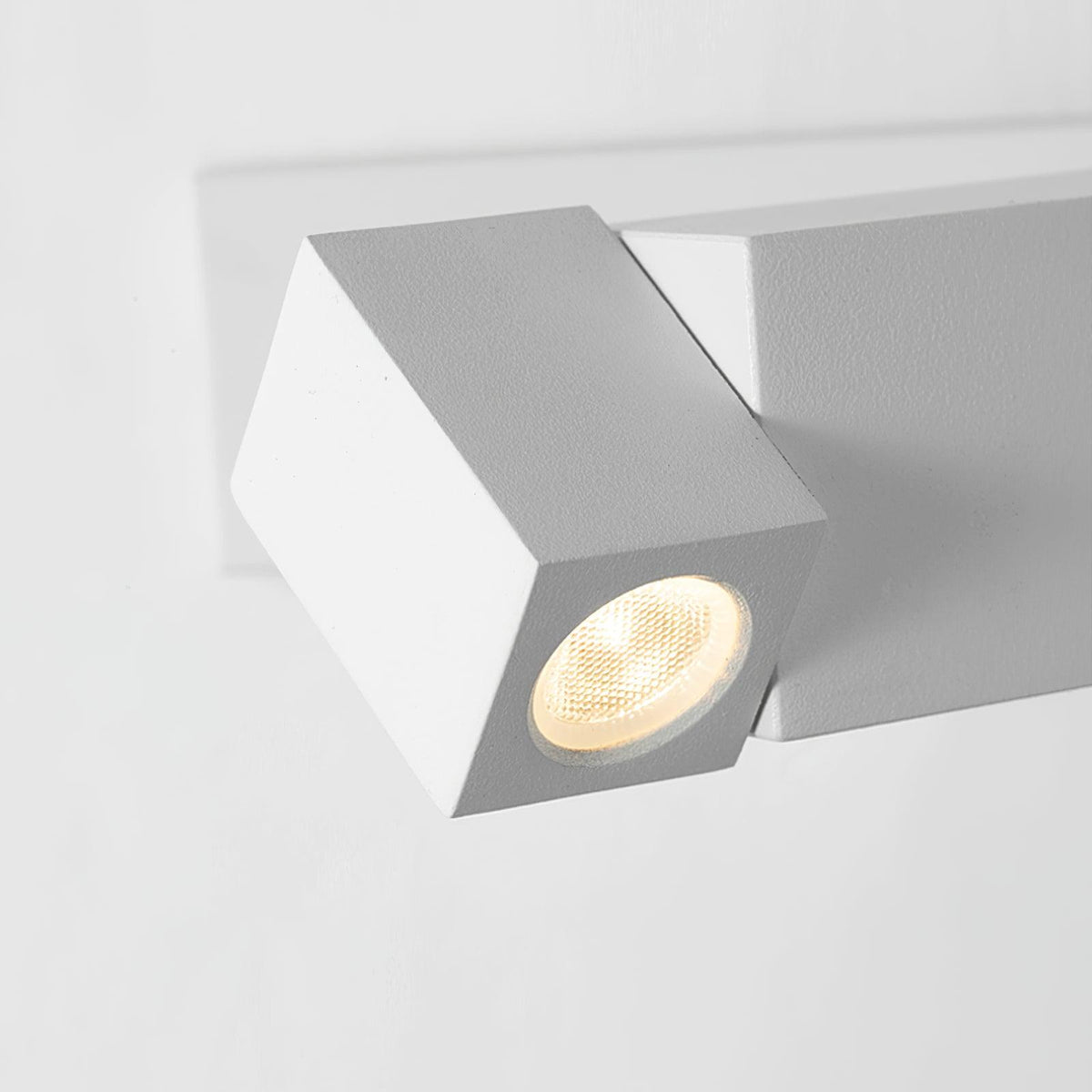 Aplique de pared LED con cuerpo de aleación de aluminio negro mate níquel minimalista