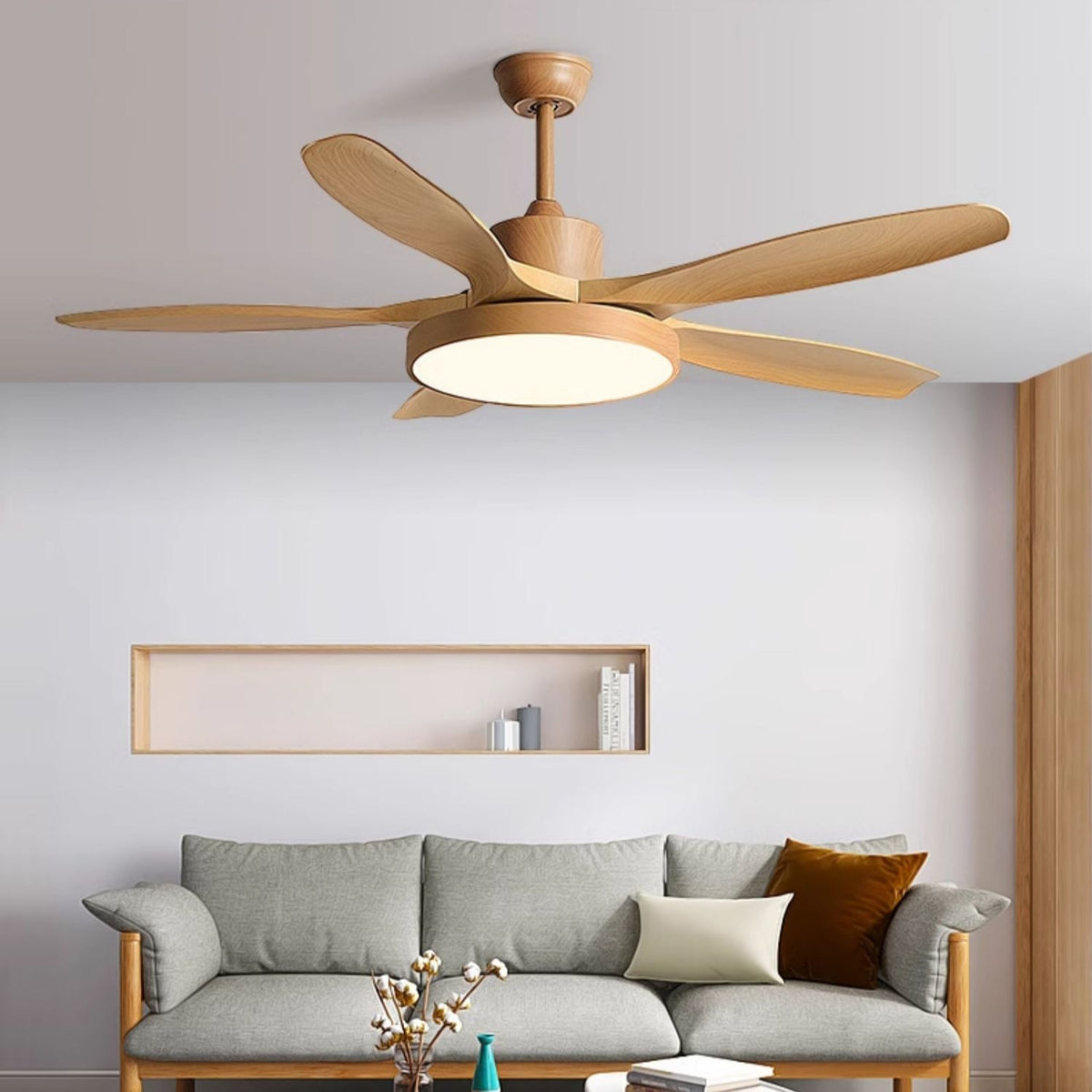 Teriinena ventilador de techo con luz