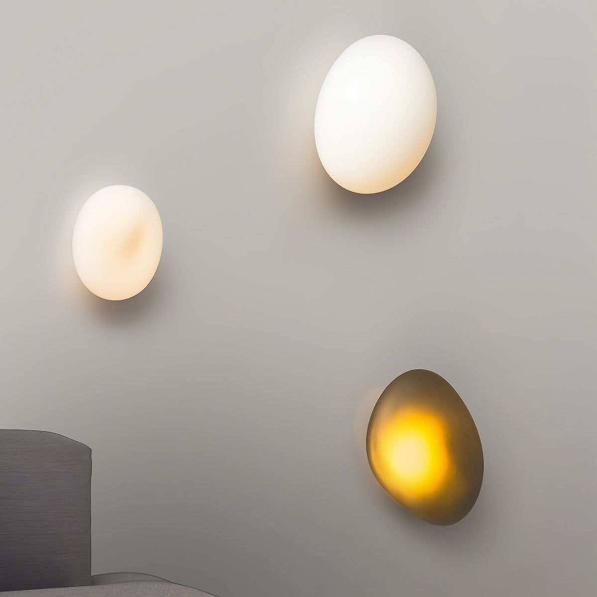 Eirinina aplique de pared con vidrio