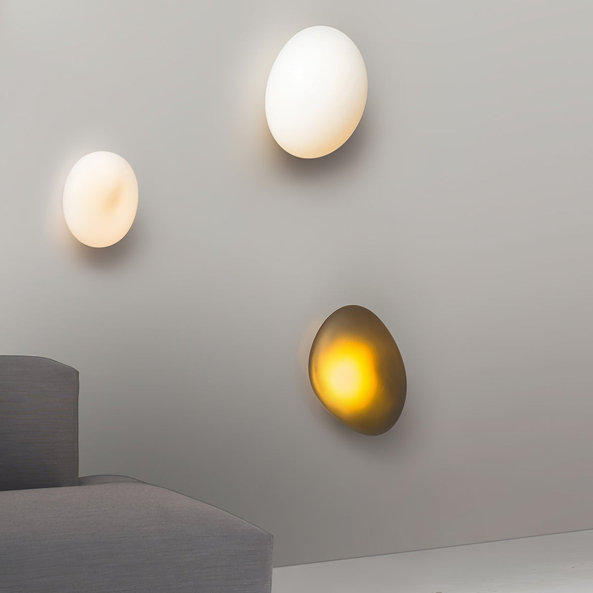 Eirinina aplique de pared con vidrio