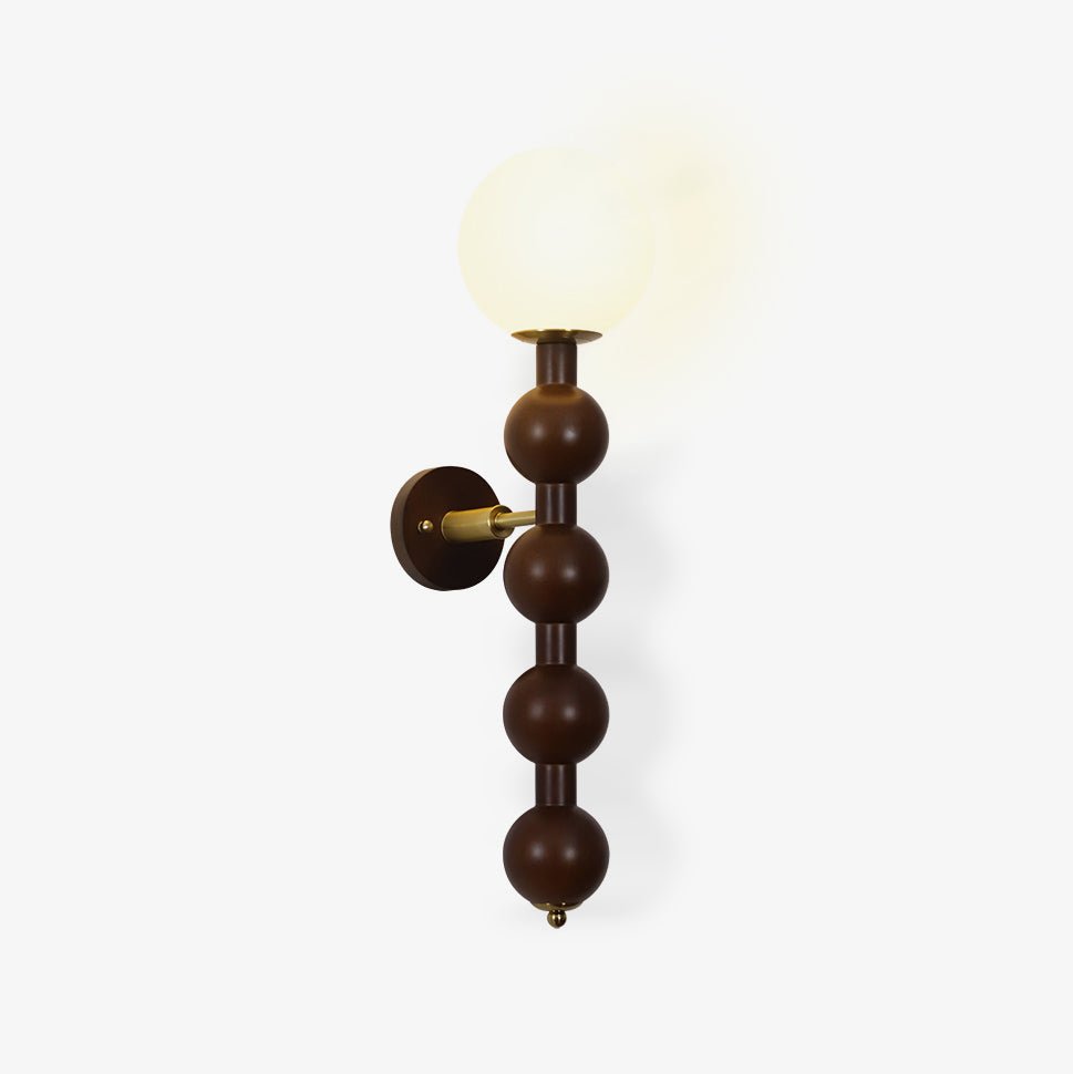 Olaeia aplique de pared moderno minimalista con pantalla de vidrio y madera