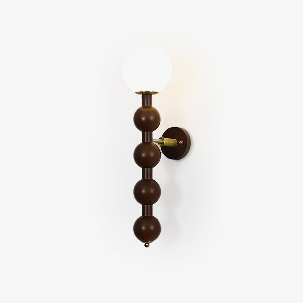 Olaeia aplique de pared moderno minimalista con pantalla de vidrio y madera