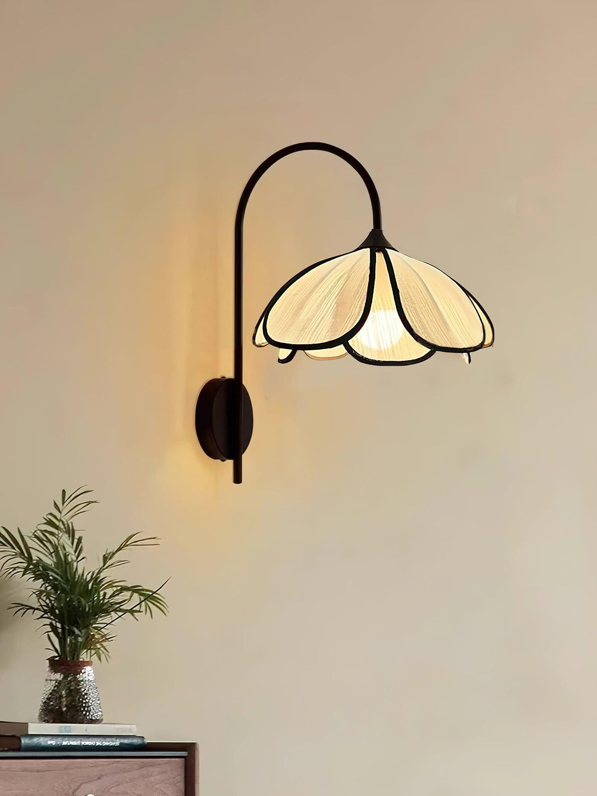 Ivsiliel aplique de pared Natural Burnt pétalo