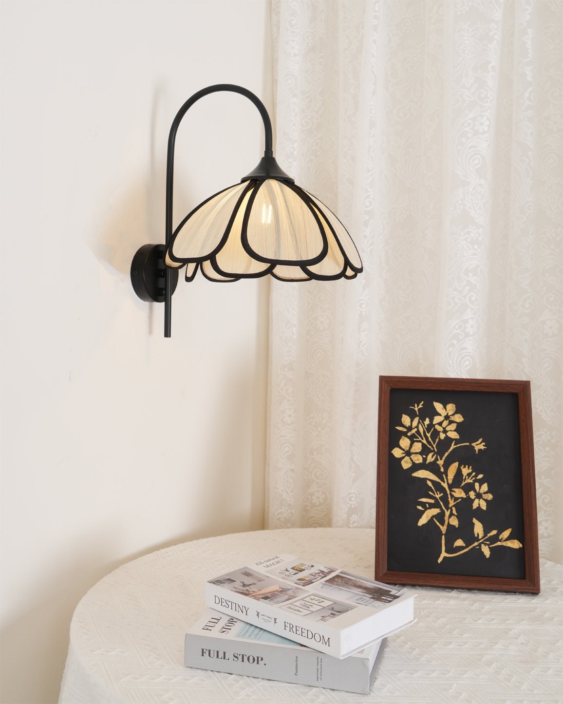 Ivsiliel aplique de pared Natural Burnt pétalo