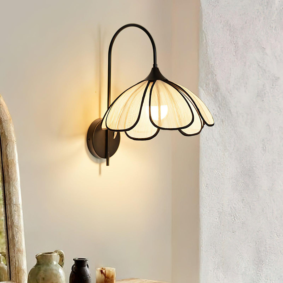 Ivsiliel aplique de pared Natural Burnt pétalo