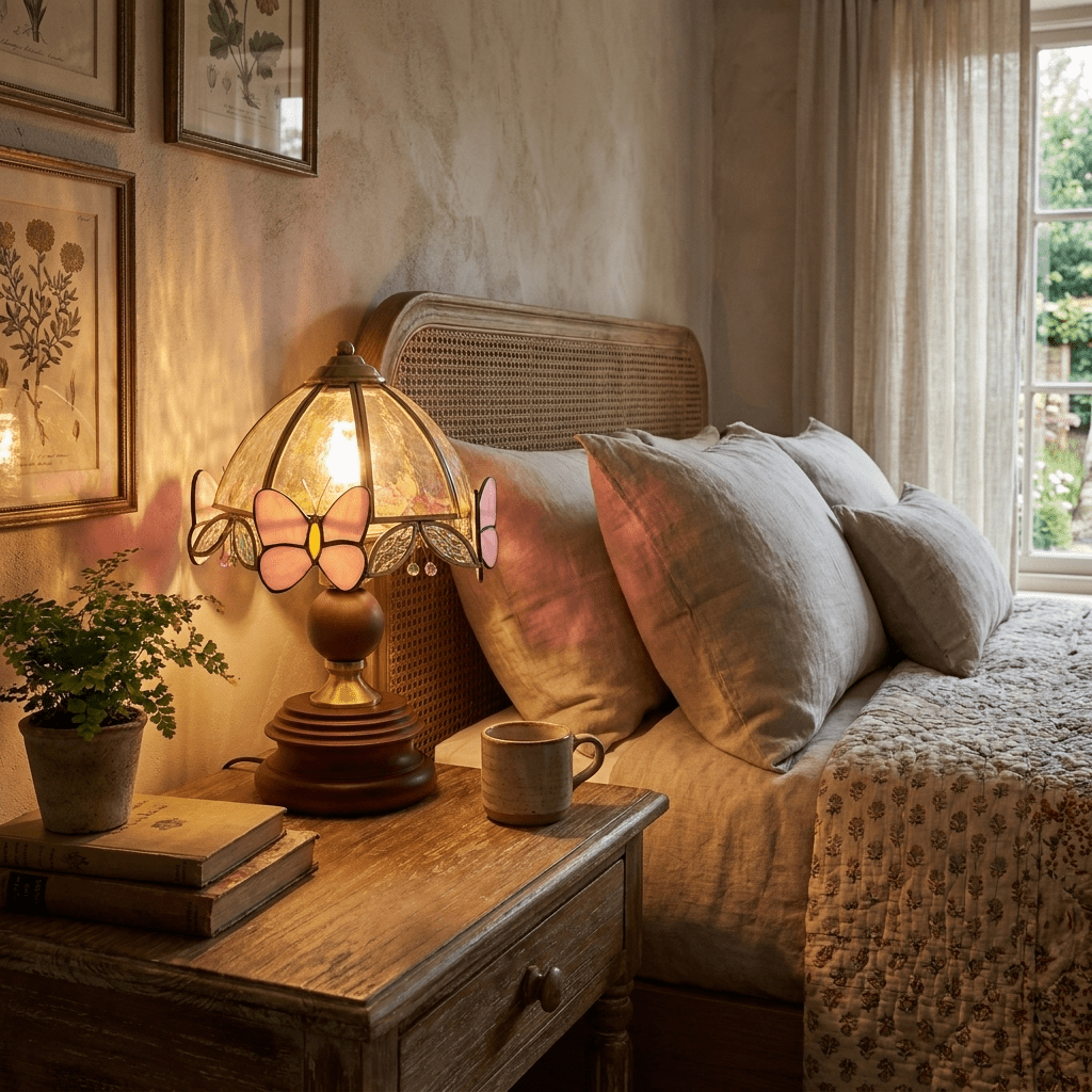 Lioriraya lámpara de mesa Tiffany