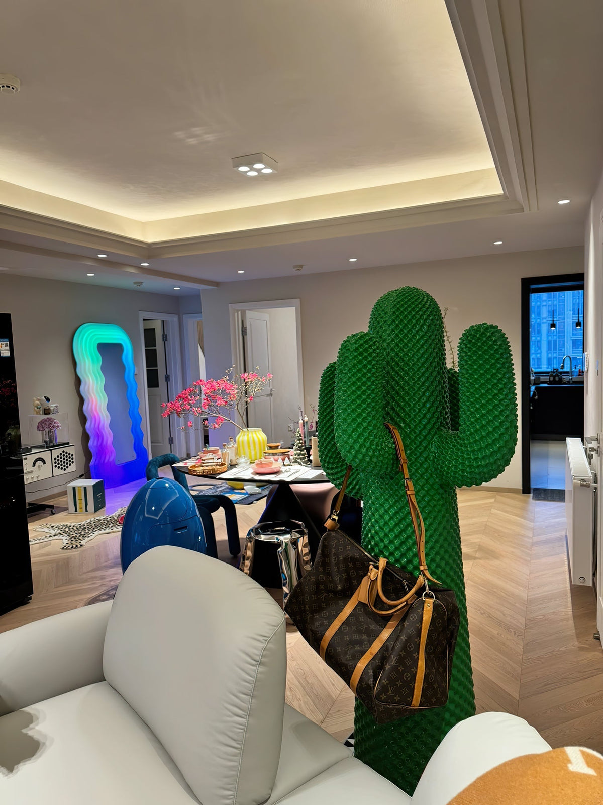 Mello Escultura de Cactus Colgante