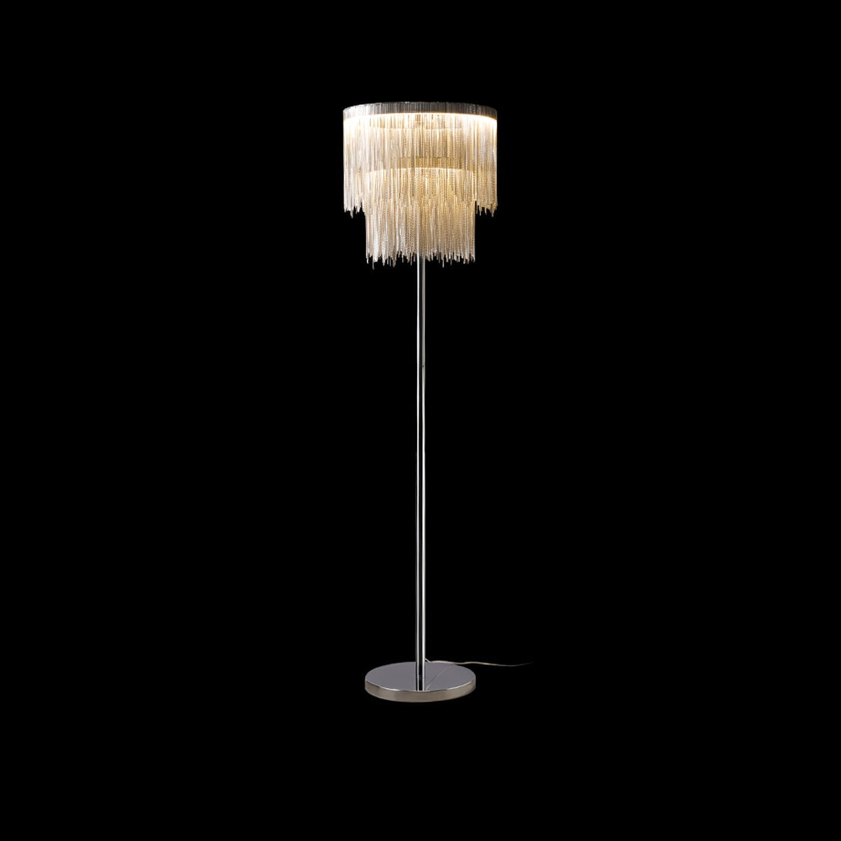Fringe lámpara de pie Cadena Tassel