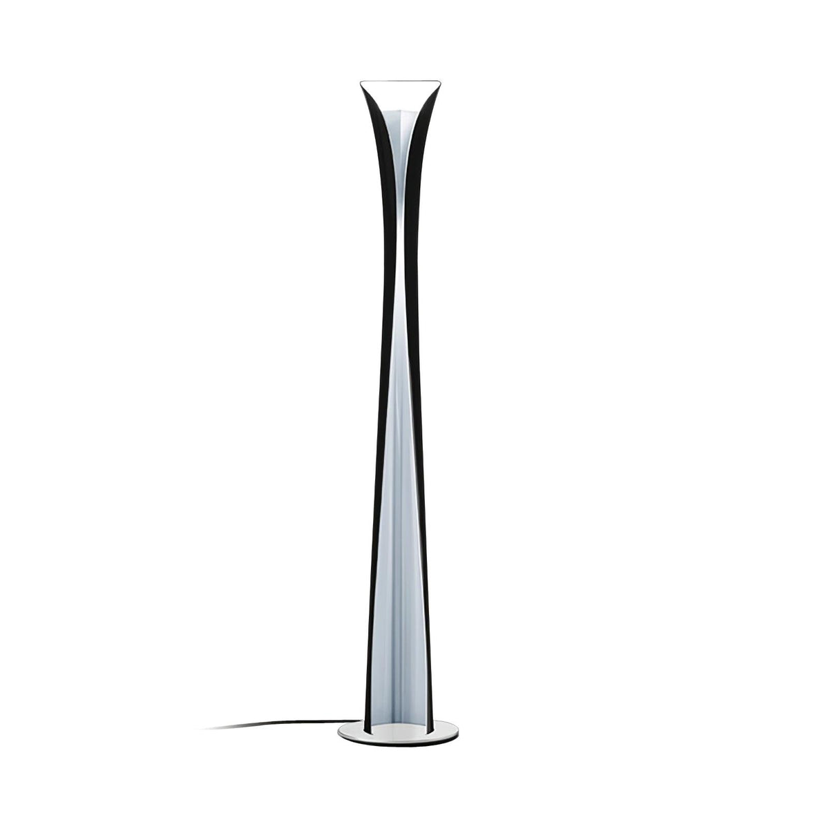 Cirvel lámpara de pie futurista de aluminio