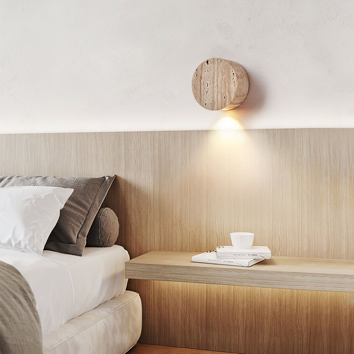 Jenthor aplique de pared travertino