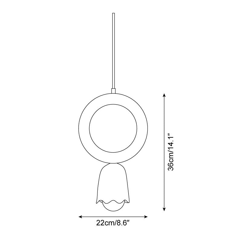 Givnoa lámpara colgante minimalista