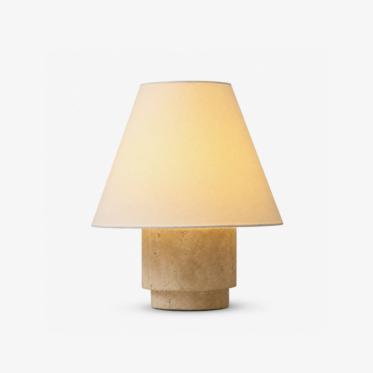 Cedric lámpara de mesa de travertino