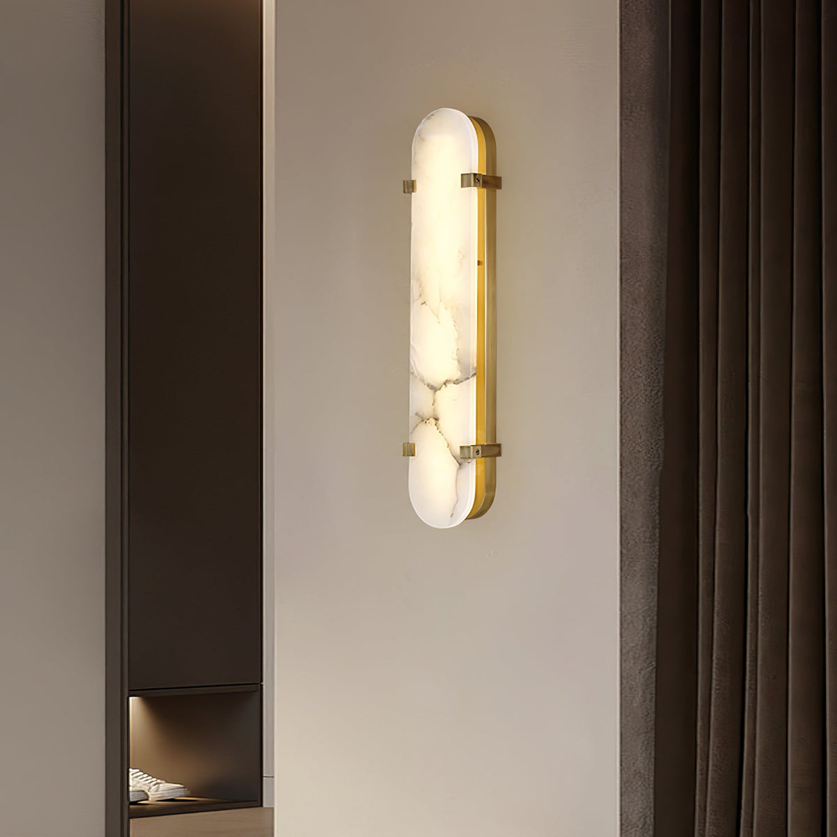 Nivanise aplique de pared moderno en alabastro