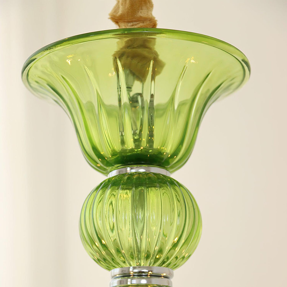 Vase lámpara de araña Murano vidrio Exotic