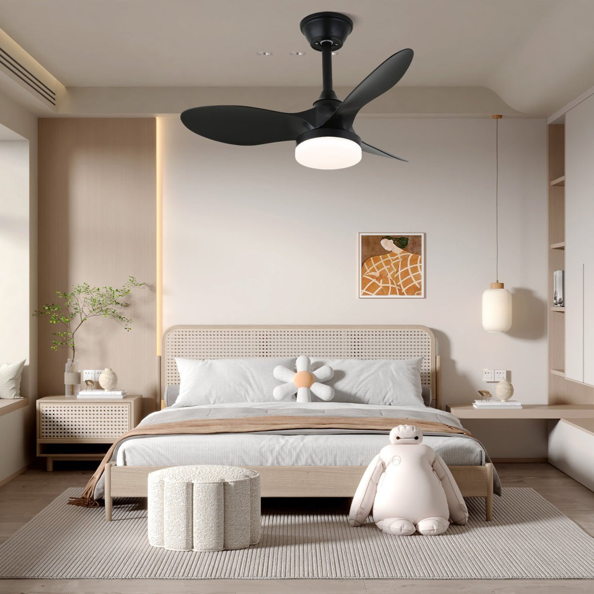 Aelric ventilador de techo con luz moderno