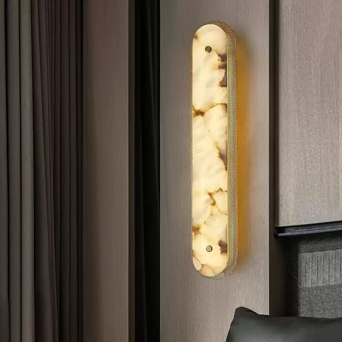 Erthee lineal aplique de pared alabastro