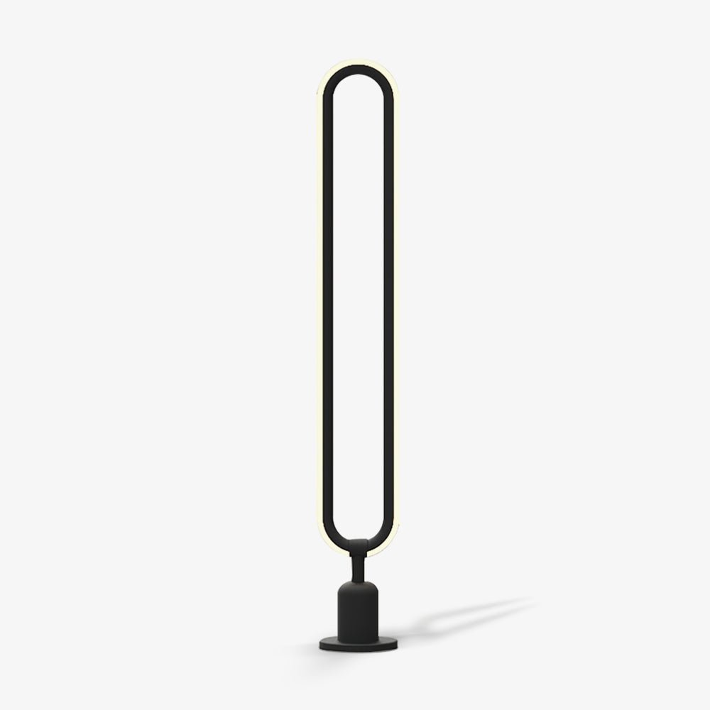 Ovalor luminaria exterior negra
