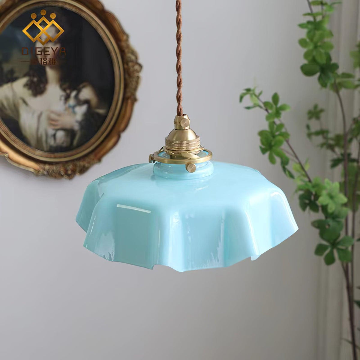 Liorivora lámpara colgante French Flower para comedor