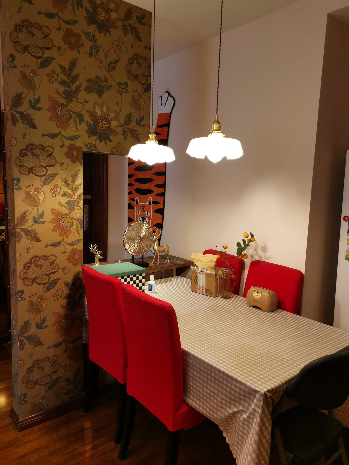Liorivora lámpara colgante French Flower para comedor