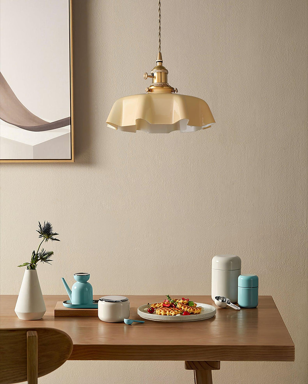 Liorivora lámpara colgante French Flower para comedor