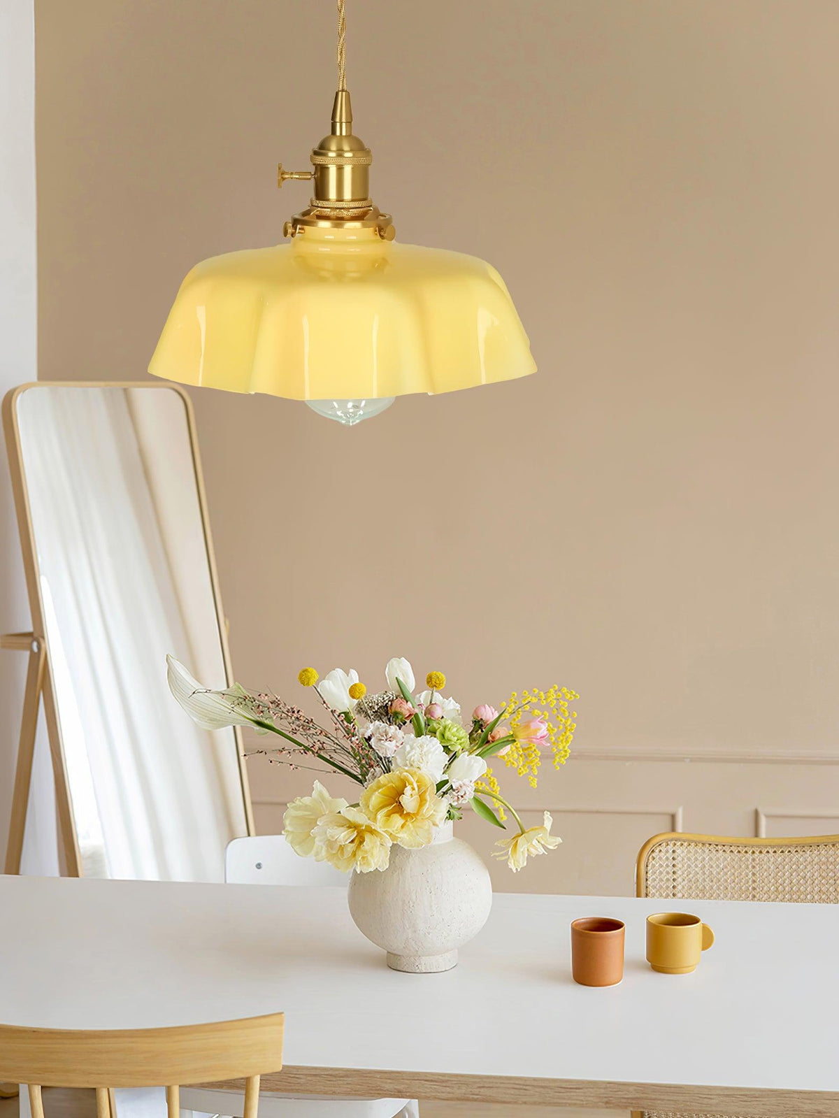Liorivora lámpara colgante French Flower para comedor