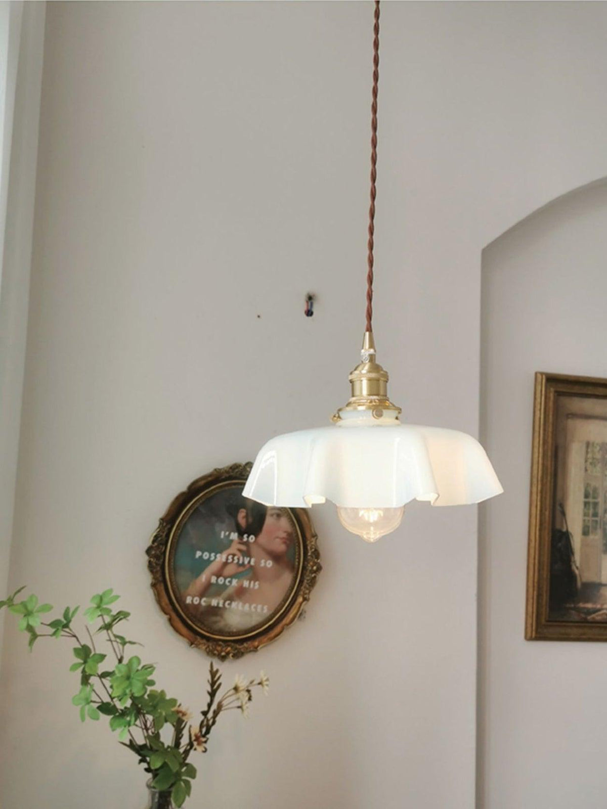 Liorivora lámpara colgante French Flower para comedor