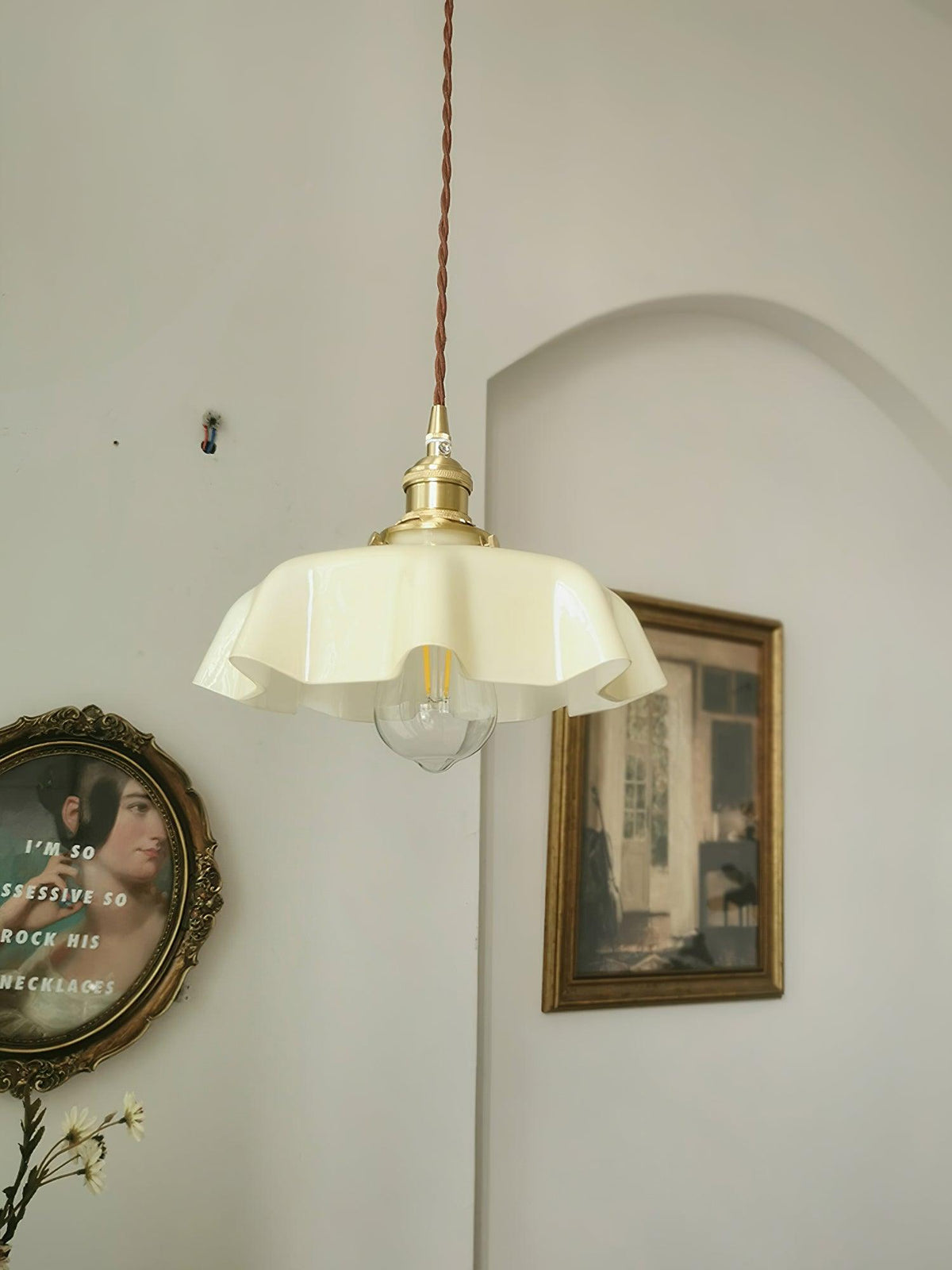 Liorivora lámpara colgante French Flower para comedor