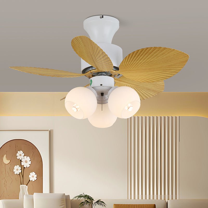Celoia ventilador de techo con luz de vidrio colorido