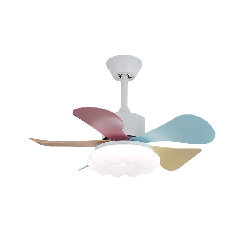 Celoia ventilador de techo con luz de vidrio colorido