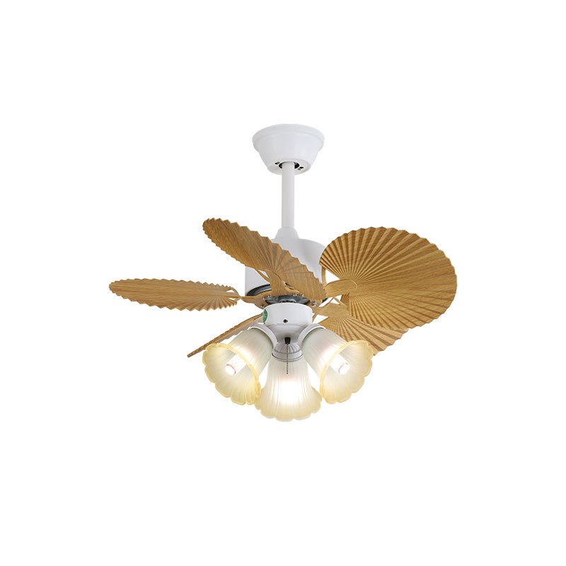 Celoia ventilador de techo con luz de vidrio colorido