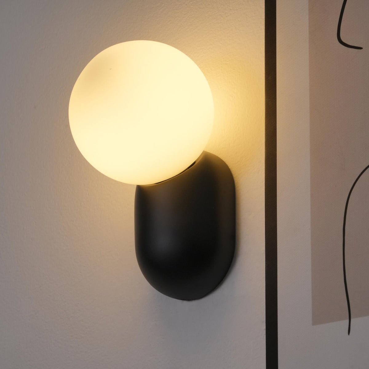 Nelo aplique de pared minimalista globo