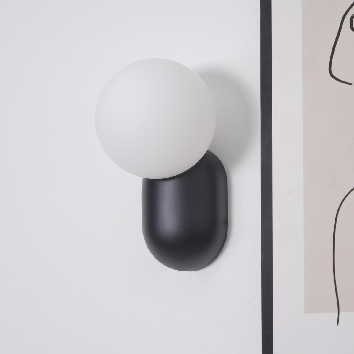 Nelo aplique de pared minimalista globo