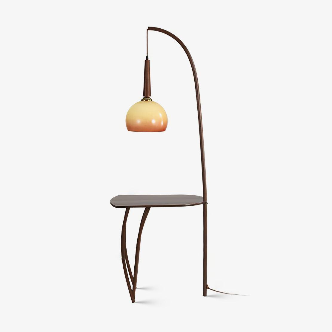 Fior lámpara de pie moderna de madera