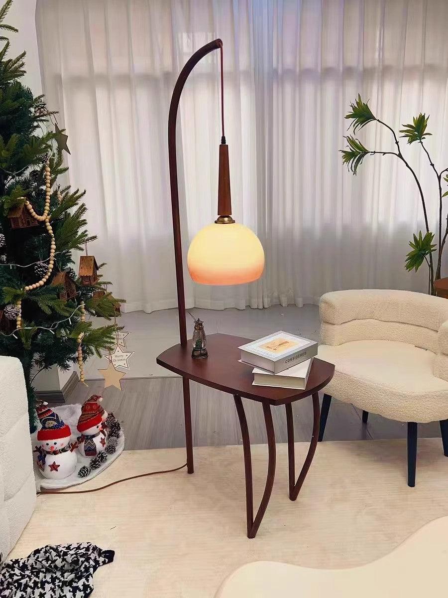 Fior lámpara de pie moderna de madera