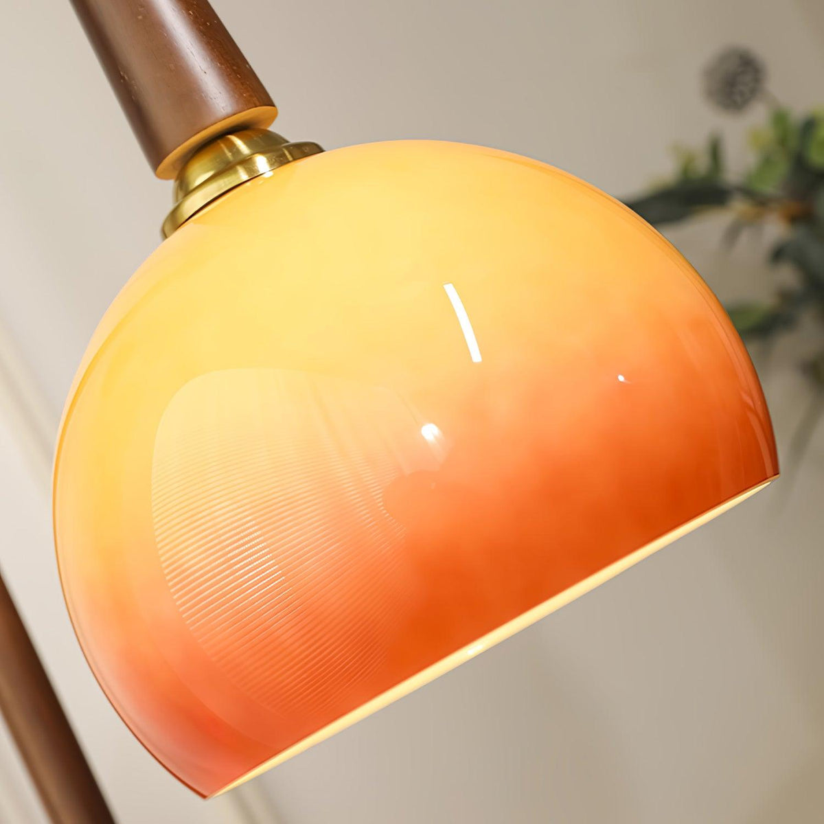Fior lámpara de pie moderna de madera