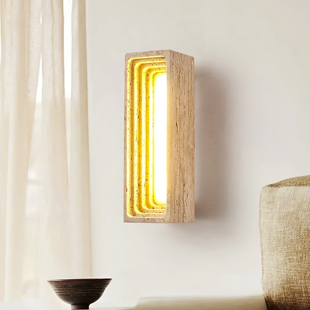 Atheila travertino aplique de pared
