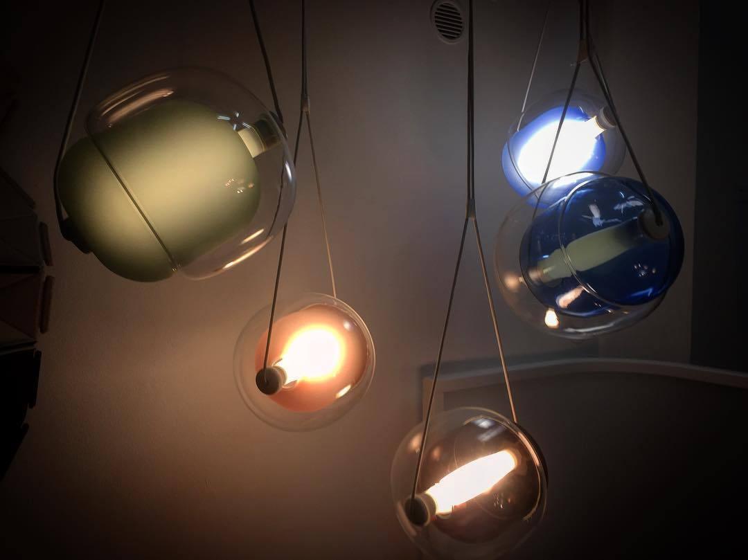 Ovexa lámpara colgante contemporánea de vidrio
