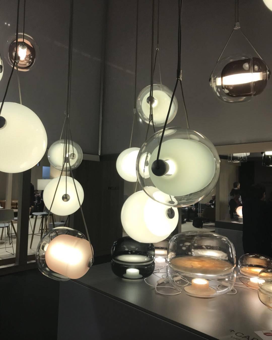 Ovexa lámpara colgante contemporánea de vidrio