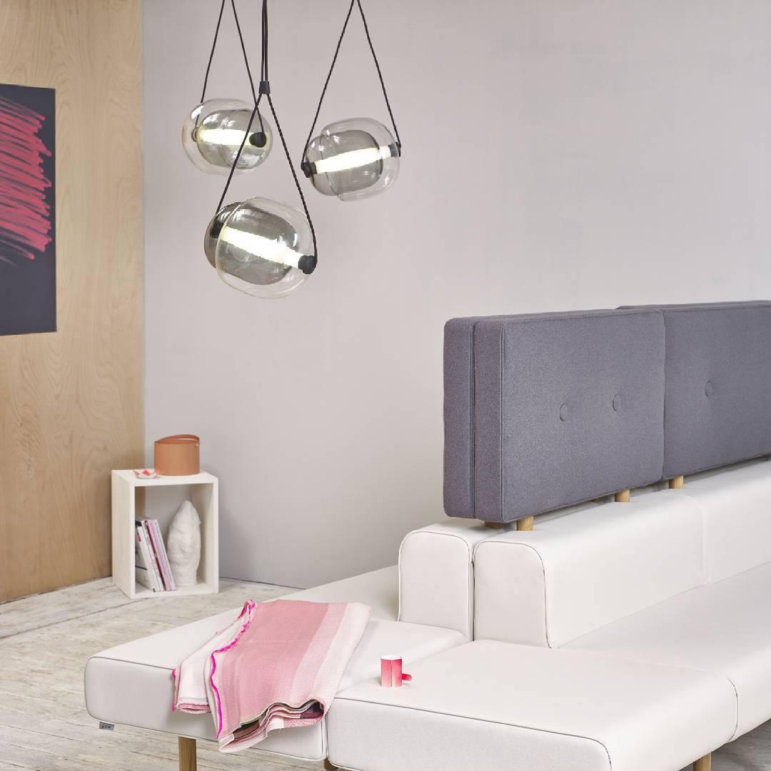 Ovexa lámpara colgante contemporánea de vidrio