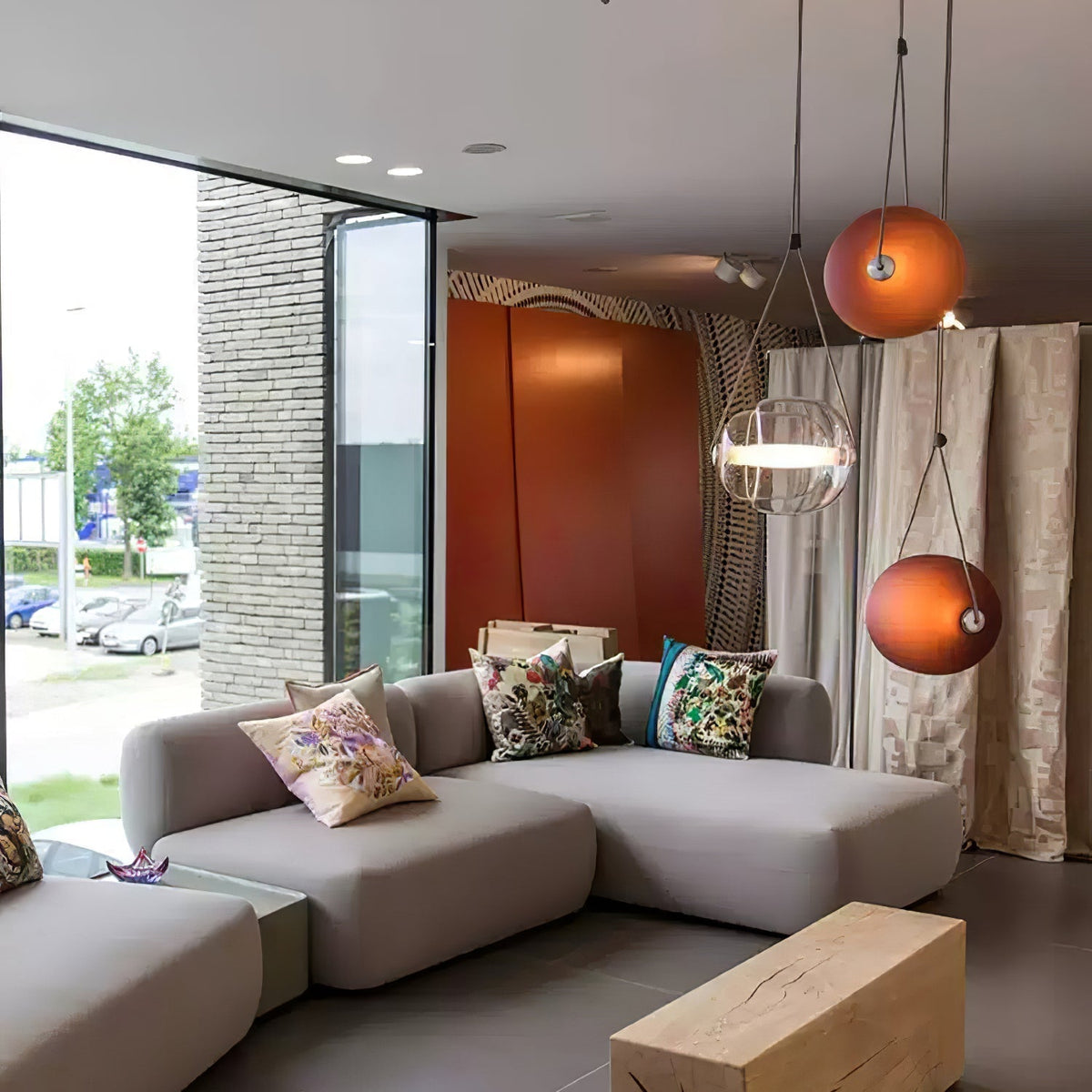 Ovexa lámpara colgante contemporánea de vidrio