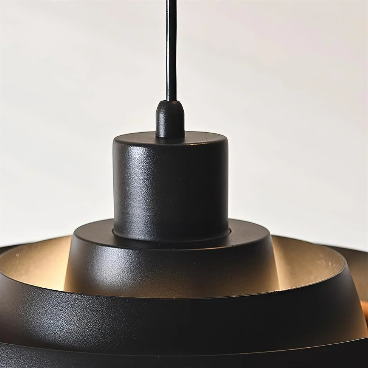 Muto Modern Round Pendant Light Wood