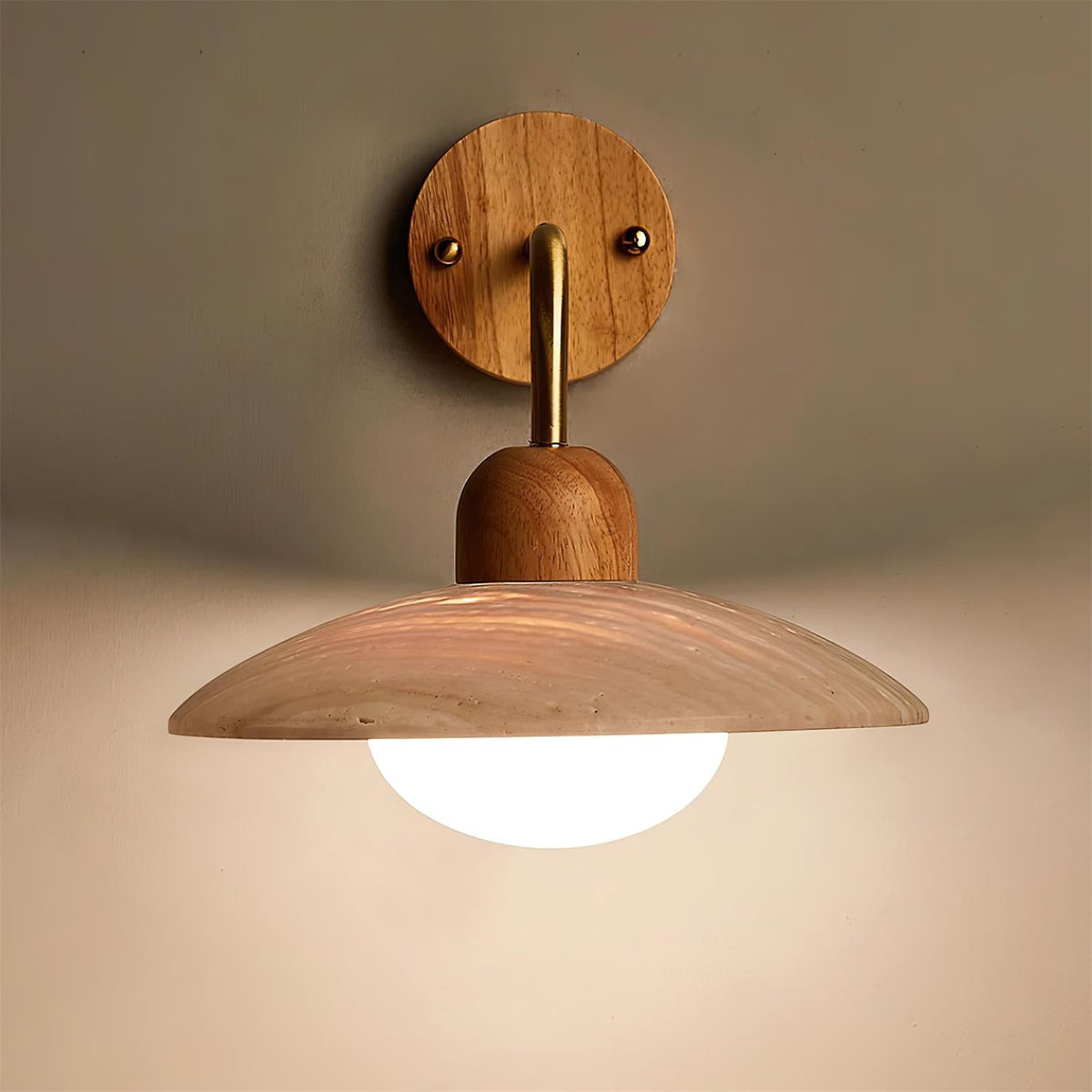 Aria Lámpara de Pared Vintage de Travertino