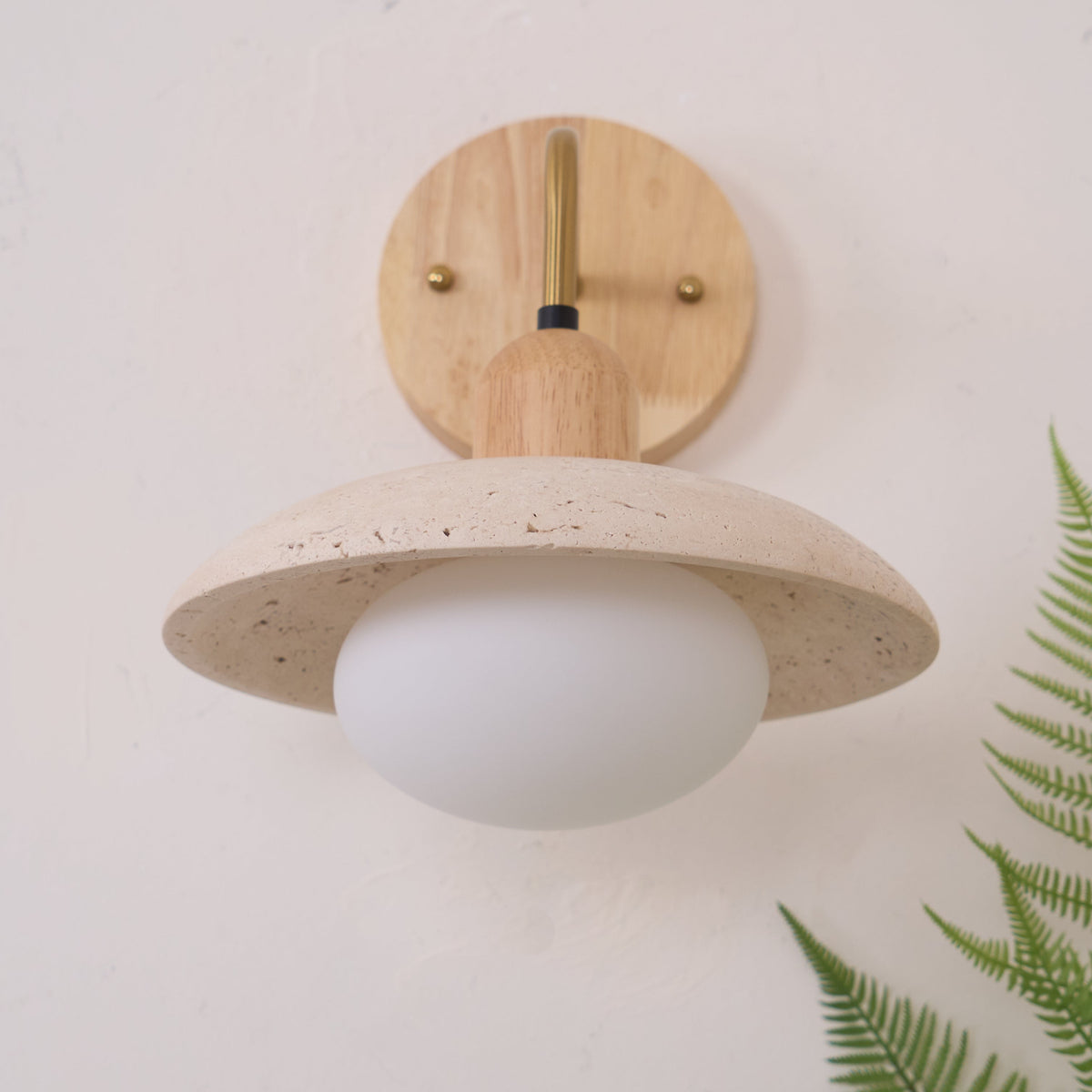 Aria Lámpara de Pared Vintage de Travertino