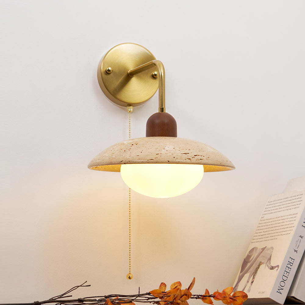 Leto aplique de pared travertino