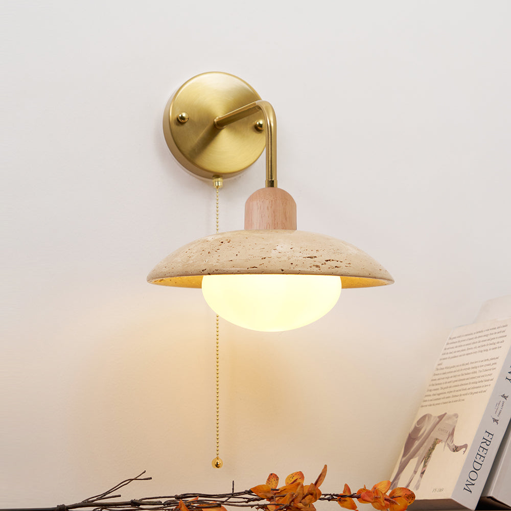 Leto aplique de pared travertino